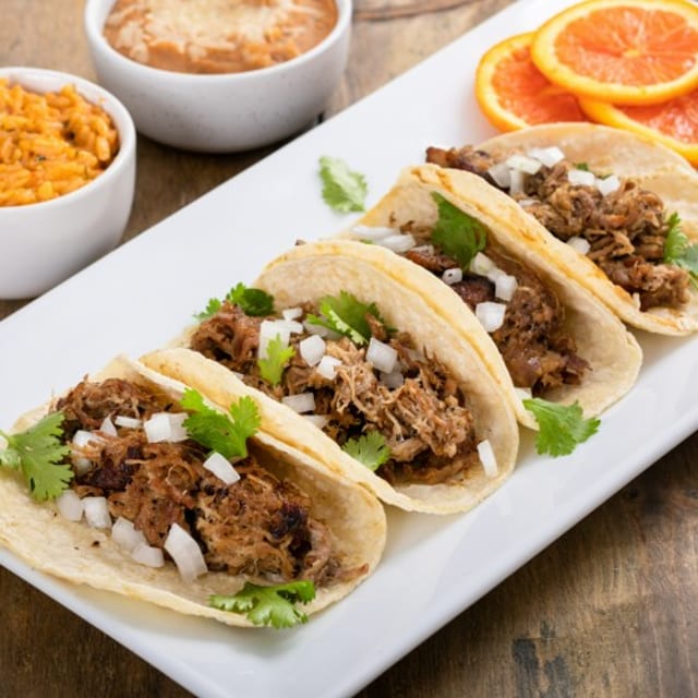 Shredded Beef Taco.