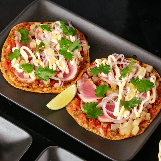 Flying Saucer Tostada.