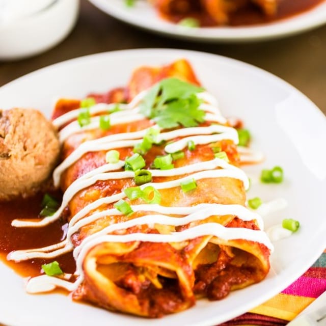 Enchiladas Plate.