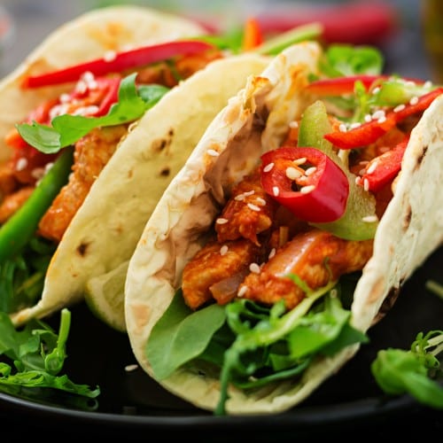 Marinated Chicken Taco.