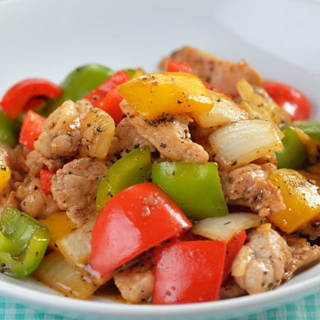 Pork Green Chile Plate.