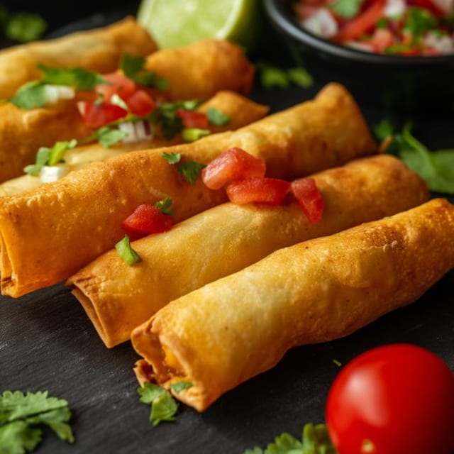 Chimichanga (Beef or Chicken) Plate.