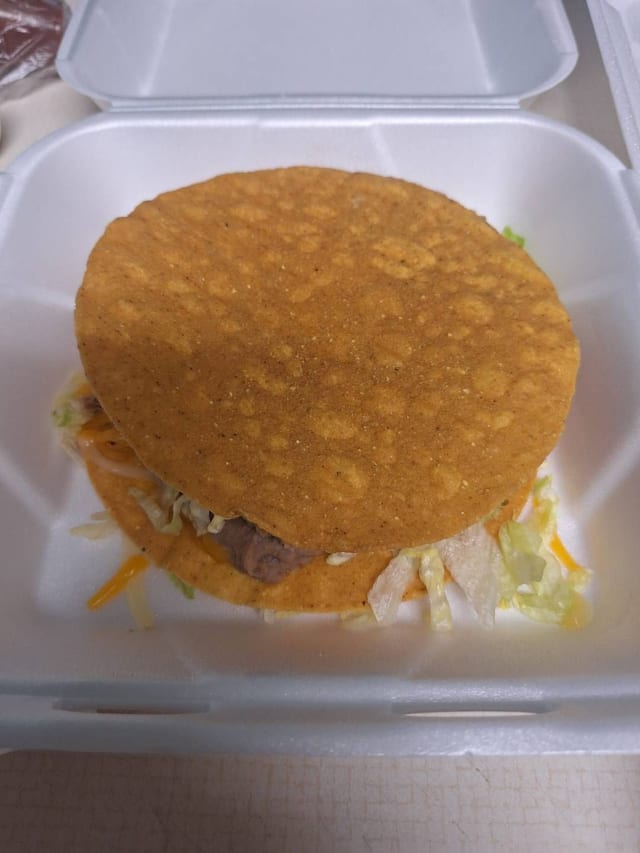 Shredded Beef Tostada.